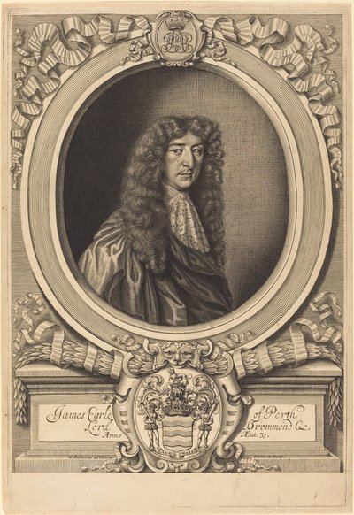 James Drummond, hrabě z Perthu od William Faithorne after Sir Peter Lely