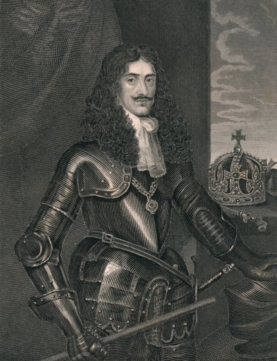 King Charles The Second, polovina 19. století. od William Finden