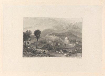 Ráma a hrobka Ráchel od William Finden