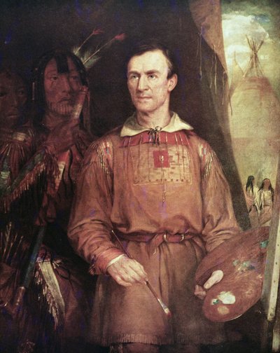 George Catlin (1798-1872) 1849 (olej na plátně) od William Fisk