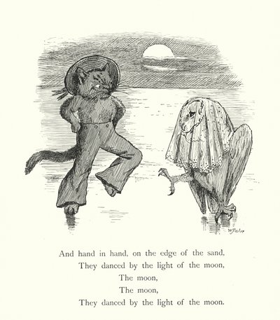 The Owl And The Pussy Cat (rytina) od William Foster
