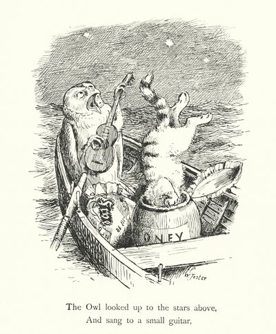 The Owl And The Pussy Cat (rytina) od William Foster