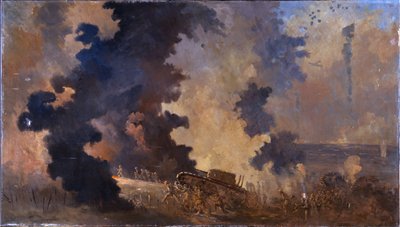 Dieppe, srpen 1942 (olej na plátně) od William Francis Longstaff