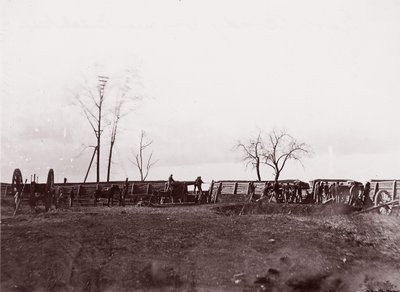 Fort Brady, Virginie, poblíž Dutch Gap, 1865. od William Frank Browne