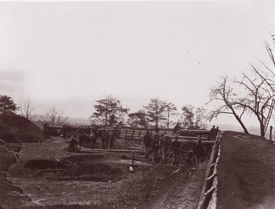 Poblíž Dutch Gap, Virginie. Fort Brady, ca. 1865. od William Frank Browne
