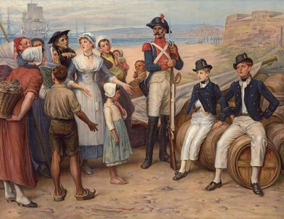 Váleční zajatci (chromolitho) od William Frederick (after) Yeames