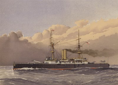 HMS Royal Sovereign, bitevní loď 1. třídy od William Frederick Mitchell