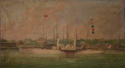 Pádlový parník "Ella od William Frederick Mitchell