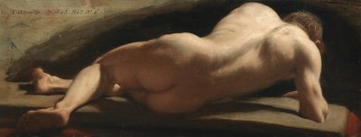 Mužský akt, 1843 od William Frederick Witherington