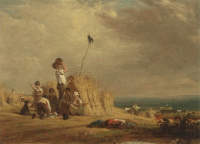 Polední odpočinek, sklizeň (olej na palubě) od William Frederick Witherington