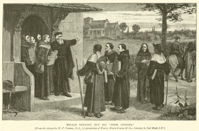 Wyclif posílá své ubohé kněze od William Frederick Yeames