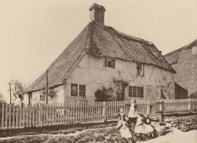 V Burwash, Sussex (čb fotografie) od William Galsworthy Davie