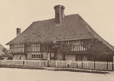 Bell Farm House, Harrietsham, Kent (čb fotografie) od William Galsworthy Davie