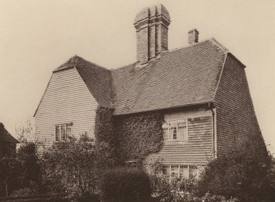 Collins Farm, Sissinghurst, Kent (čb fotografie) od William Galsworthy Davie