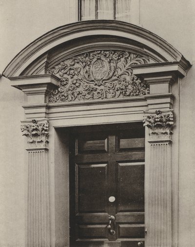 Dveře, Pudding Lane, Maidstone, Kent (černobílá fotografie) od William Galsworthy Davie