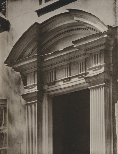 Doorway, The Conservative Club, Lewisham (č/b foto) od William Galsworthy Davie