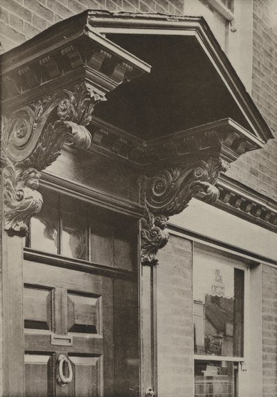 Dveře, Uxbridge, Middlesex (černobílá fotografie) od William Galsworthy Davie