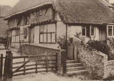 Farm House, Bury, West Sussex (čb fotografie) od William Galsworthy Davie