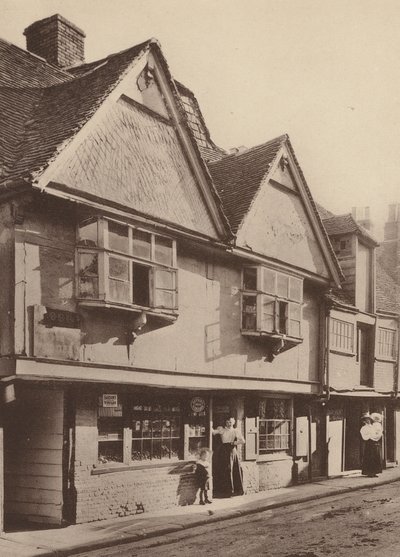 V North Lane, Canterbury, Kent (čb fotografie) od William Galsworthy Davie