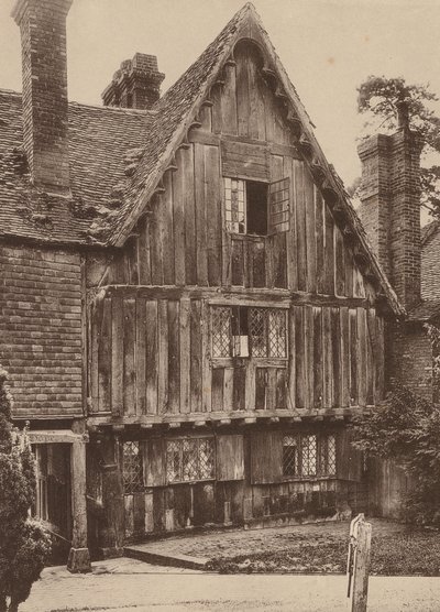 Na hřbitově, Penshurst, Kent (čb fotografie) od William Galsworthy Davie