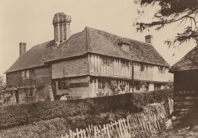 Farma Smugley, Goudhurst, Kent (čb fotografie) od William Galsworthy Davie