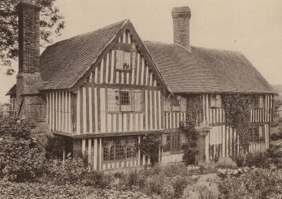 Farma Strean, Sedlescombe, Sussex (čb fotografie) od William Galsworthy Davie