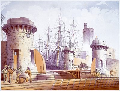 Námořníci v přístavišti, Liverpool, 1864 od William Gawin Herdman