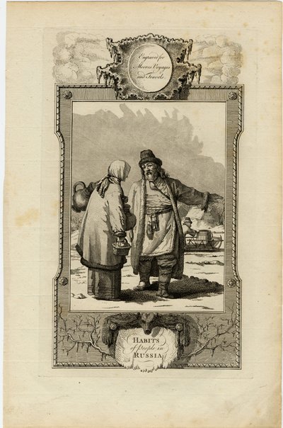 Zvyky Moskovců, asi 1730 od William Grainger