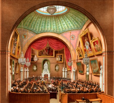 Council Chamber, Guildhall, City of London, 1886. od William Griggs