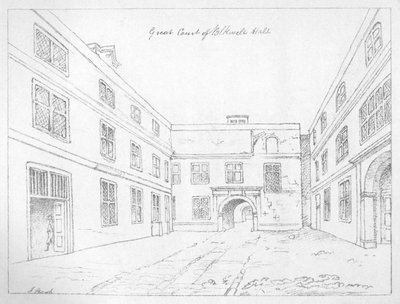 Great Court of Blackwell Hall, City of London, 1886. od William Griggs