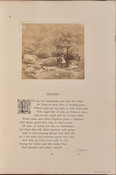 [Chlapec s rybářským prutem a cejnem, Anglie] od William Grundy