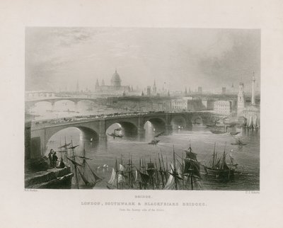 Celkový pohled na Londýn od William H. Bartlett