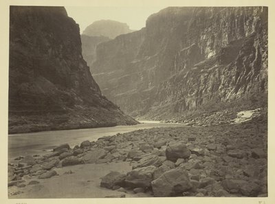 Řeka Colorado, ústí Kanab Wash, pohled na západ od William H. Bell