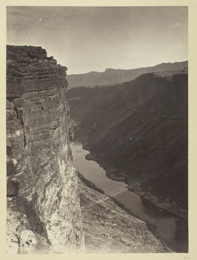 Grand Cañon, řeka Colorado, poblíž Paria Creek, pohled na východ od William H. Bell