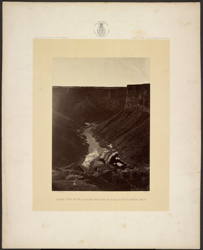 Grand Cañon řeky Colorado, ústí Kanab Wash, pohled na západ od William H. Bell