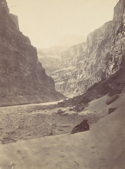 Velký kaňon řeky Colorado, Mouth of Kanab Wash, při pohledu na západ, 1872. od William H. Bell