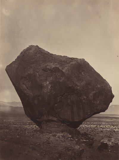 Perched Rock, Rocker Creek, Arizona, 1872. od William H. Bell
