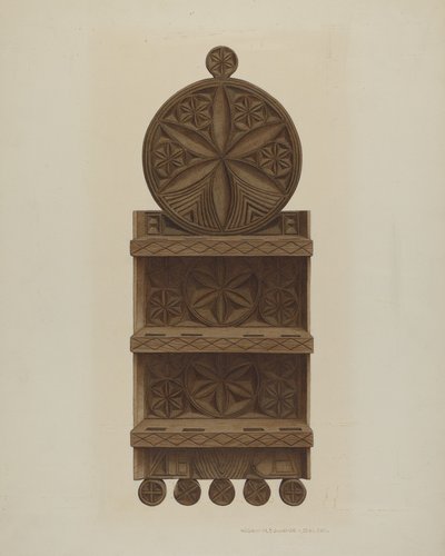 Pa. Německý stojan na lžíce, c. 1942. od William H Edwards