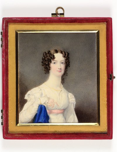 Mladá dáma nazývaná dcerou 4. vévody z Portlandu (smalt) od William H. Patten