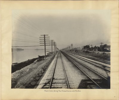 Main Line podél Susquehanny u Steeltonu od William H. Rau
