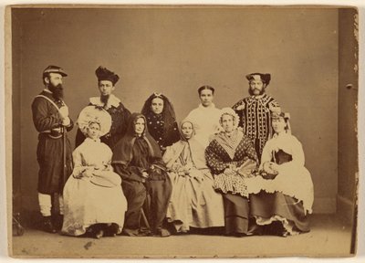 Maškarní obraz 18. února 1868 - Friendship Hall Phila. od William H. Rhoades