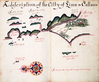 Mapa Limy a Callao od William Hack