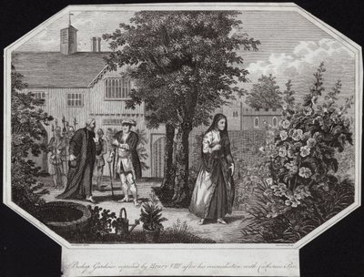 Biskup Gardiner pokárán Jindřichem VIII. po jeho usmíření s Catherine Parrovou od William Hamilton