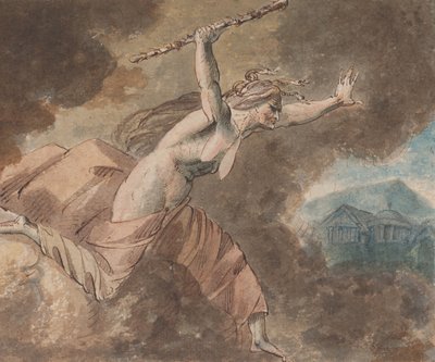 Závist z Ovidiova domu závisti Kniha II, řádky 760-796 recto..., 1770-80. od William Hamilton