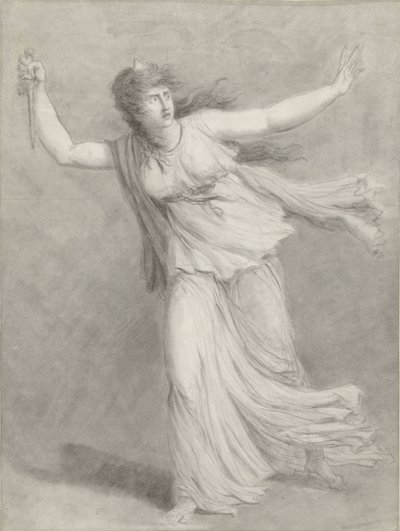 Herečka Sarah Siddons v roli Euphrasie od William Hamilton