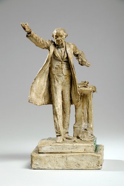 Maketa pro sochu Williama Ewarta Gladstone on the Strand, Londýn, kolem roku 1905 (sádra) od William Hamo Thornycroft