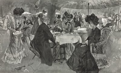 Odpolední čaj v Kensington Gardens od William Hatherell
