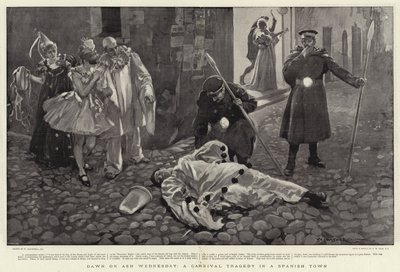 Svítání na Popeleční středu, karnevalová tragédie ve španělském městě od William Hatherell