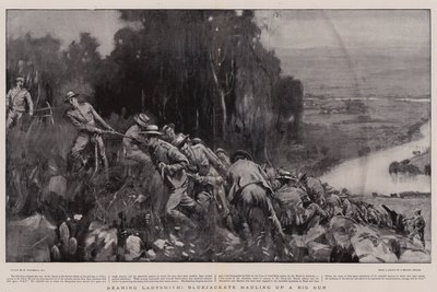 Blíží se Ladysmith, Bluejackets táhnoucí Big Gun od William Hatherell