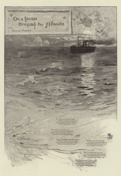 O básni překračující Atlantik od Lewise Morrise od William Hatherell